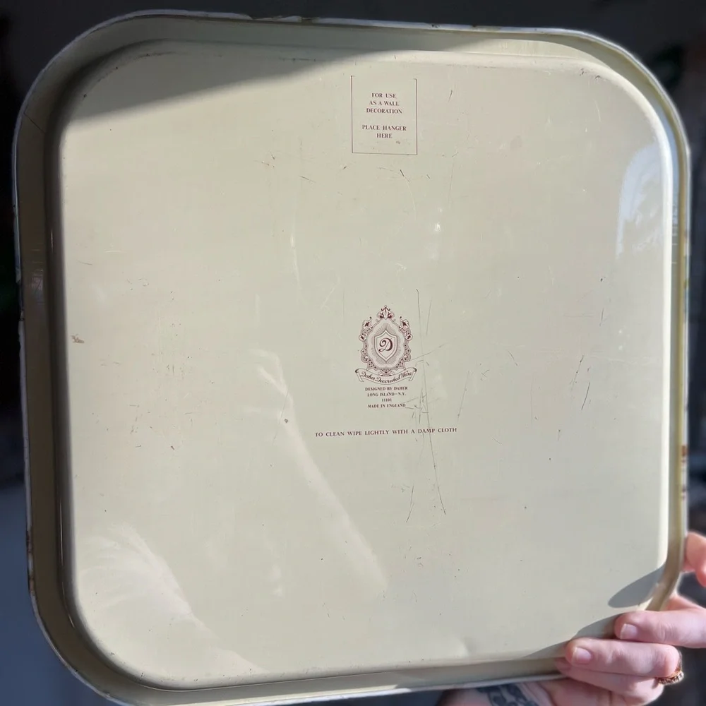 Vintage Daher Metal Serving Tray Paris Cafe Moulin Rouge 13.5” England Decor